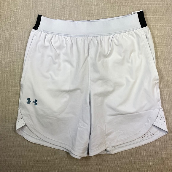 Under Armour Other - Under Armour Mens Stretch Woven White Training Unlined Shorts Fitted Size Medium